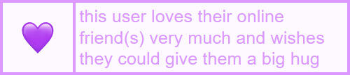 this user loves their online friends