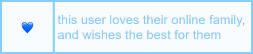 this user loves their online family